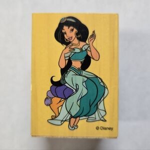 Disney Jasmine Wood Mounted Rubber Craft Stamp - Excellent Condition